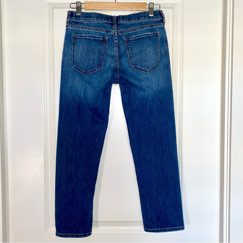 Banana Republic Premium Denim Two-Tone Mid-Rise Girlfriend Jeans, size 26 - Picture 9 of 13